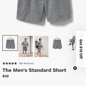 Men's Athletic Shorts - Heather Gray